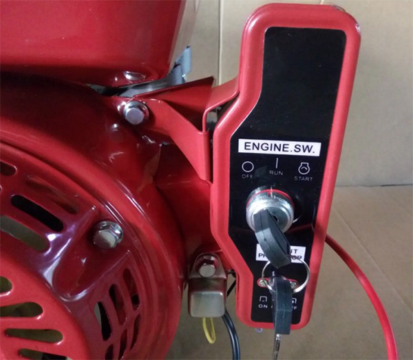 Electric start gasoline generator